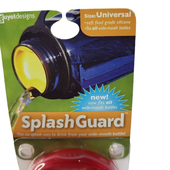 Guyotdesigns Universal Splash Guard Red Hibiscus Flower Wide Mouth Water Bottles - Picture 3 of 7